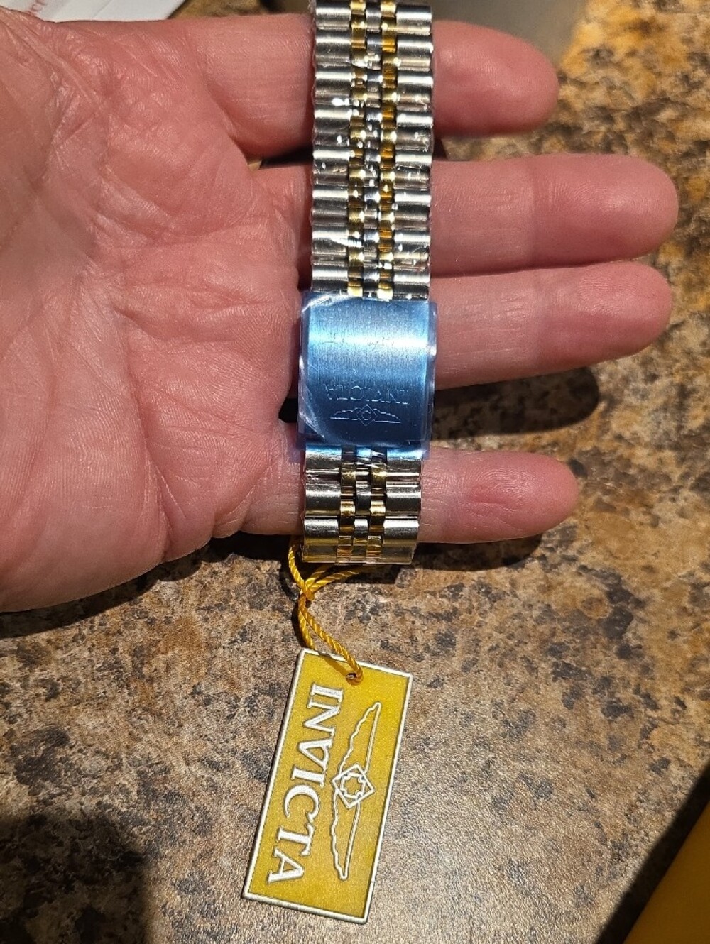Invicta Two-Tone Silver and Gold Men's Bracelet Watch - Picture 3 of 8